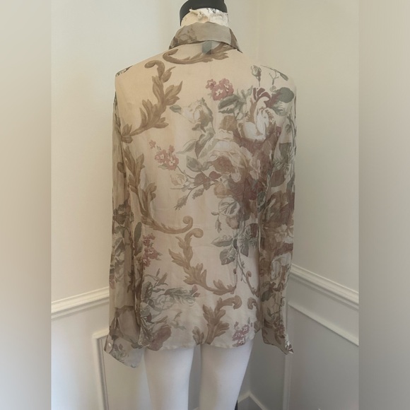Ralph Lauren silk sheer blouse - Picture 4 of 5